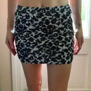 Guess Sequin Mini Skirt XS